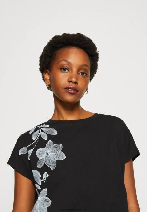 mulheres camiseta estampada preta F4BZ0D331 Anna Field