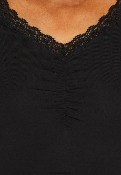 mulheres camiseta estampada preta F4BZ0D353 Anna Field