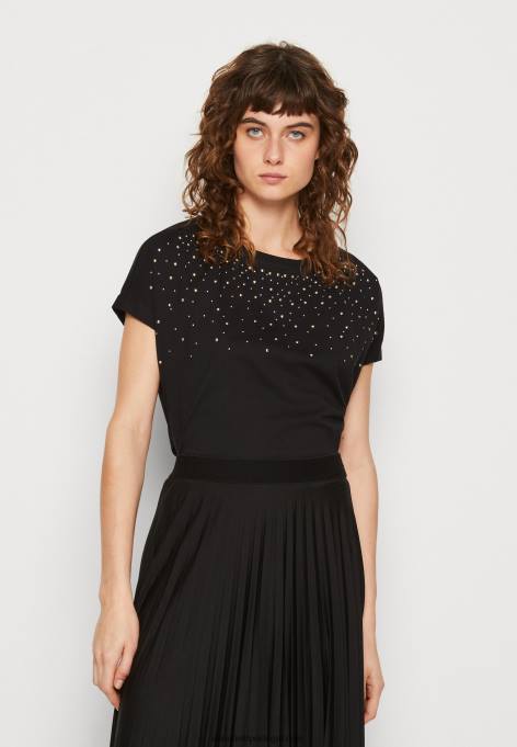 mulheres camiseta estampada preta F4BZ0D358 Anna Field