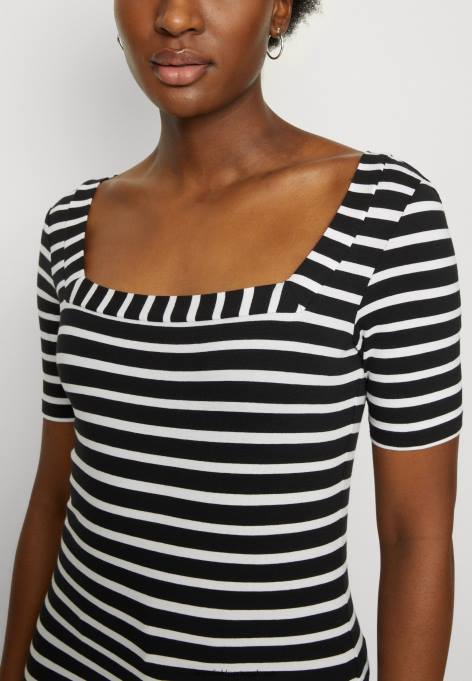 mulheres camiseta estampada preta/branca F4BZ0D298 Anna Field