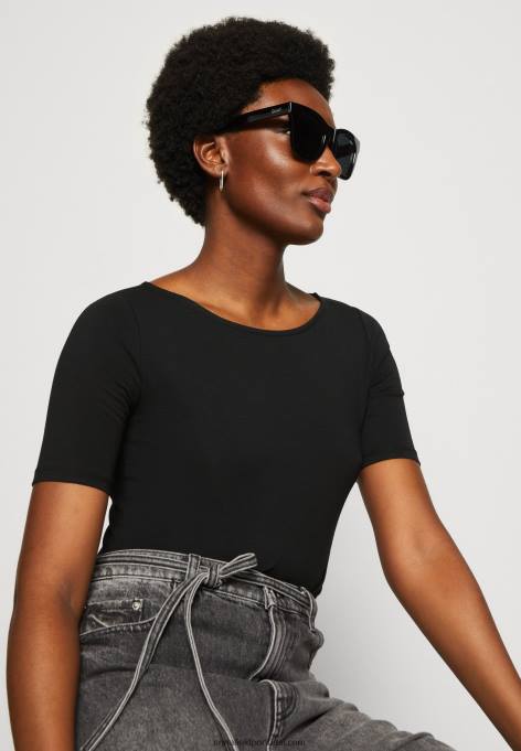 mulheres camiseta estampada preta/preta F4BZ0D366 Anna Field