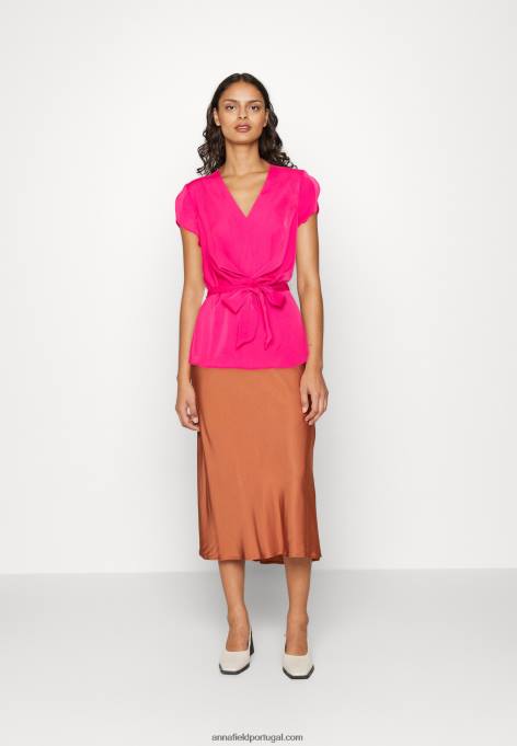 mulheres camiseta estampada rosa F4BZ0D262 Anna Field