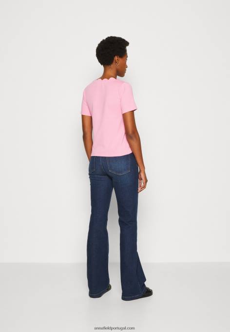 mulheres camiseta estampada rosa F4BZ0D269 Anna Field