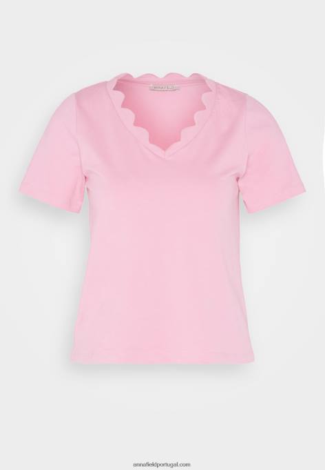 mulheres camiseta estampada rosa F4BZ0D269 Anna Field