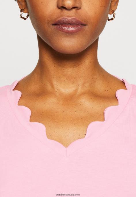 mulheres camiseta estampada rosa F4BZ0D269 Anna Field