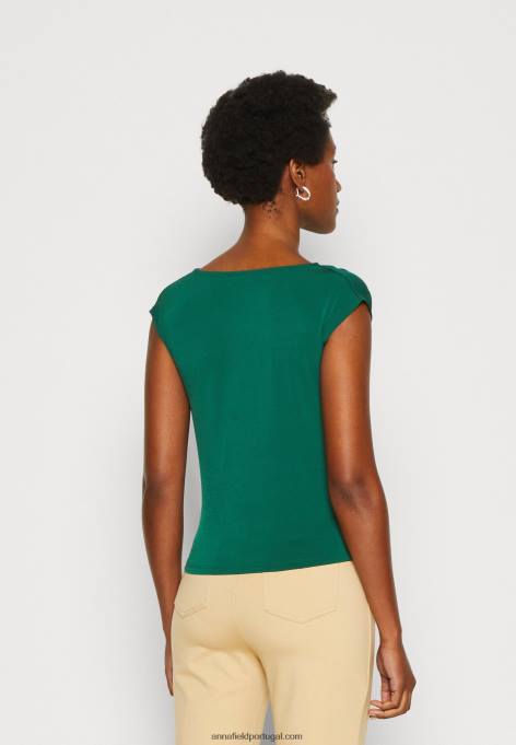 mulheres camiseta estampada verde F4BZ0D294 Anna Field