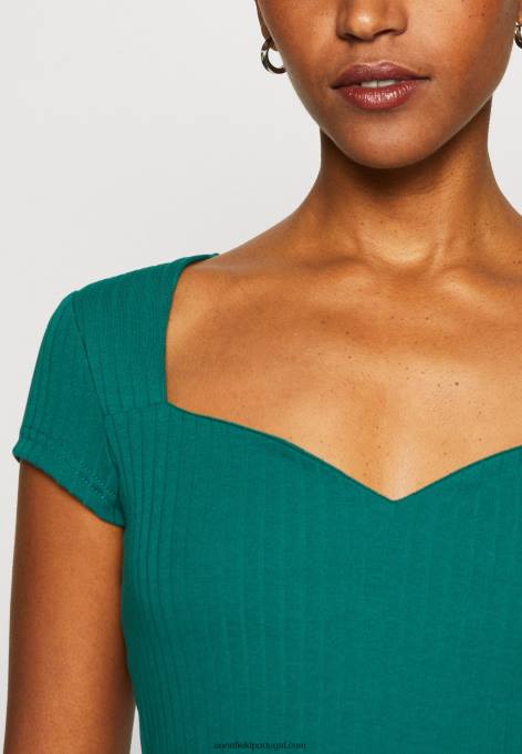 mulheres camiseta estampada verde escuro F4BZ0D240 Anna Field