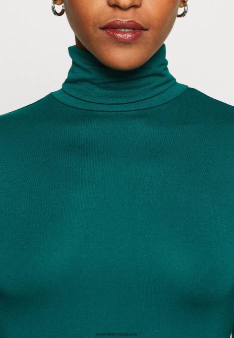 mulheres camiseta estampada verde escuro F4BZ0D286 Anna Field