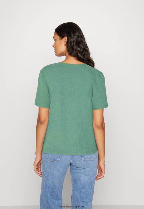 mulheres camiseta estampada verde escuro F4BZ0D359 Anna Field