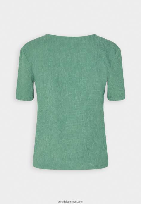 mulheres camiseta estampada verde escuro F4BZ0D359 Anna Field