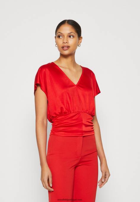 mulheres camiseta estampada vermelha F4BZ0D303 Anna Field