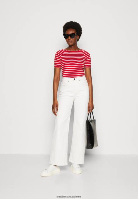 mulheres camiseta estampada vermelha/branca F4BZ0D340 Anna Field