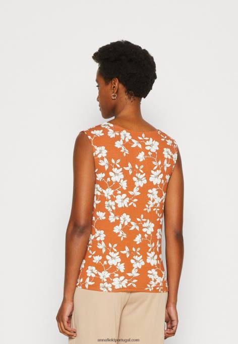 mulheres parte superior marrom/branco F4BZ0D435 Anna Field