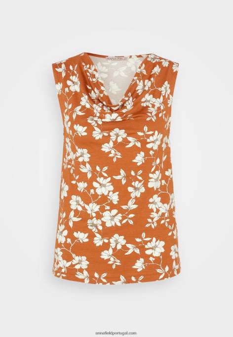 mulheres parte superior marrom/branco F4BZ0D435 Anna Field