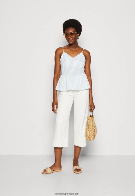 mulheres superior azul claro/branco F4BZ0D450 Anna Field