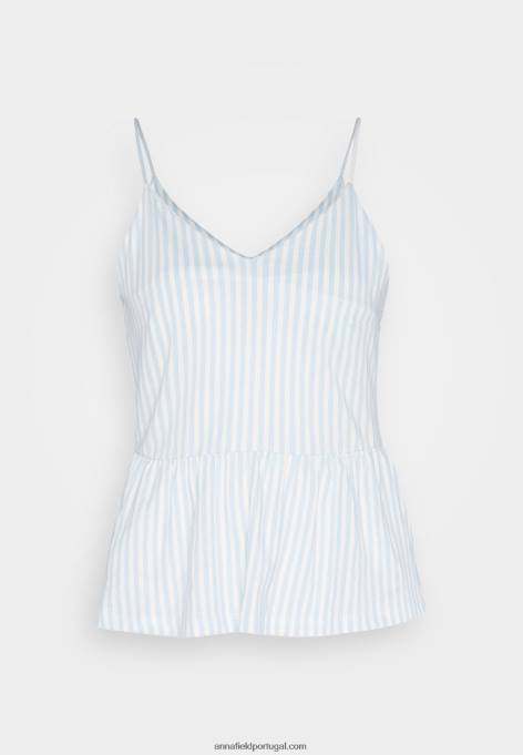 mulheres superior azul claro/branco F4BZ0D450 Anna Field