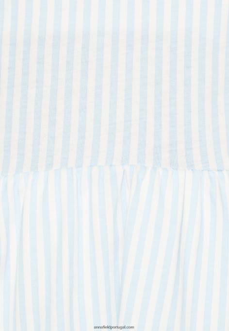 mulheres superior azul claro/branco F4BZ0D450 Anna Field