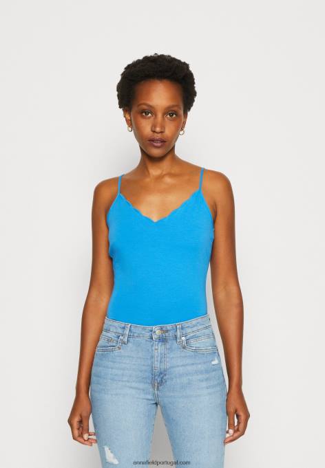 mulheres top azul F4BZ0D460 Anna Field