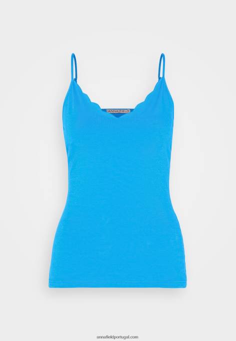 mulheres top azul F4BZ0D460 Anna Field
