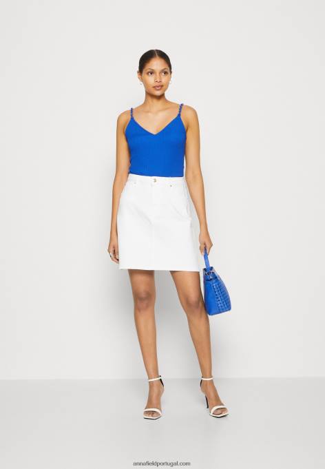 mulheres top azul F4BZ0D486 Anna Field