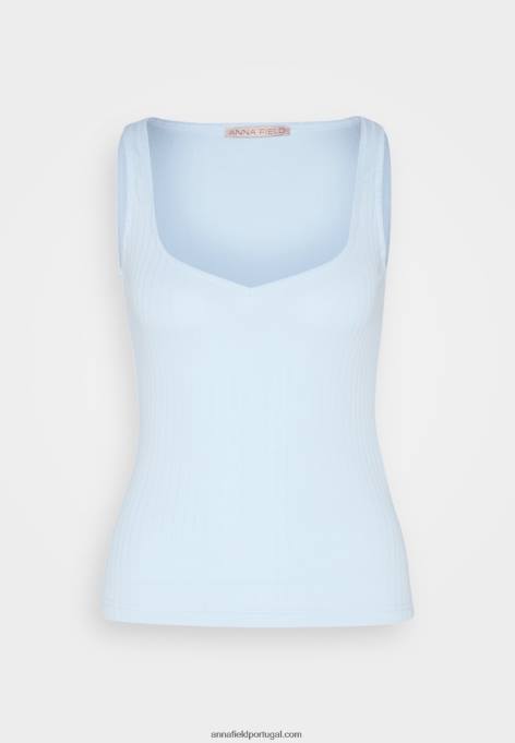 mulheres top azul claro F4BZ0D414 Anna Field