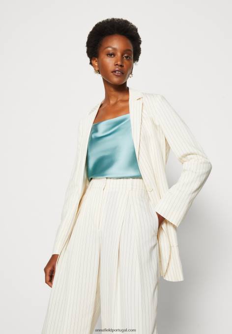 mulheres top azul claro F4BZ0D432 Anna Field