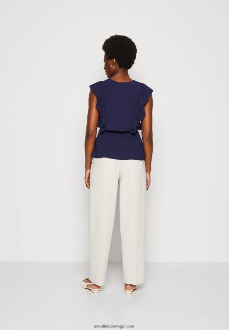 mulheres top azul escuro F4BZ0D421 Anna Field