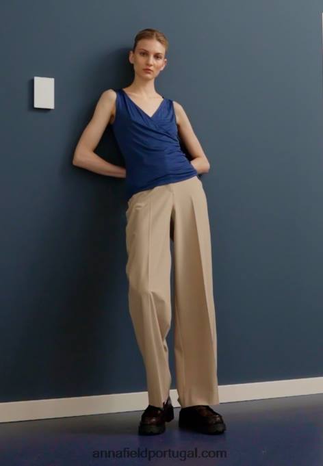 mulheres top azul escuro F4BZ0D441 Anna Field