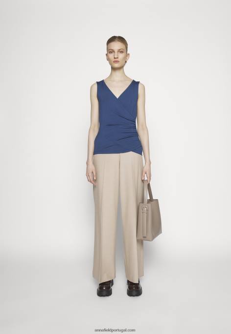 mulheres top azul escuro F4BZ0D441 Anna Field
