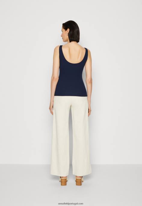 mulheres top azul escuro F4BZ0D451 Anna Field