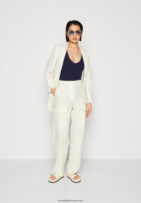 mulheres top azul escuro F4BZ0D456 Anna Field