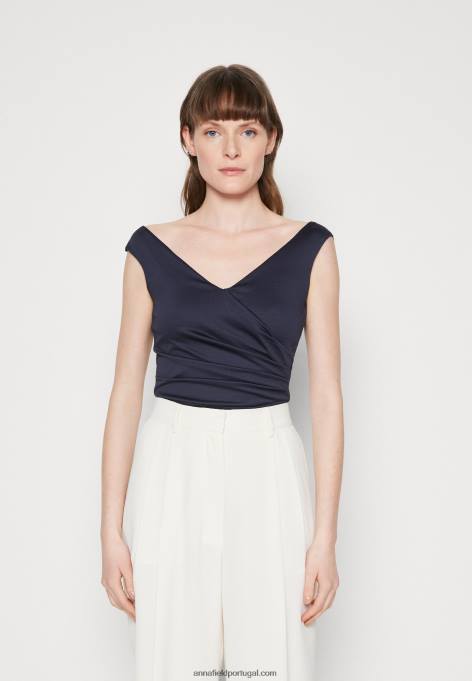 mulheres top azul escuro F4BZ0D478 Anna Field