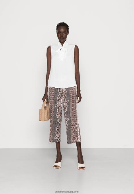 mulheres top branco F4BZ0D407 Anna Field