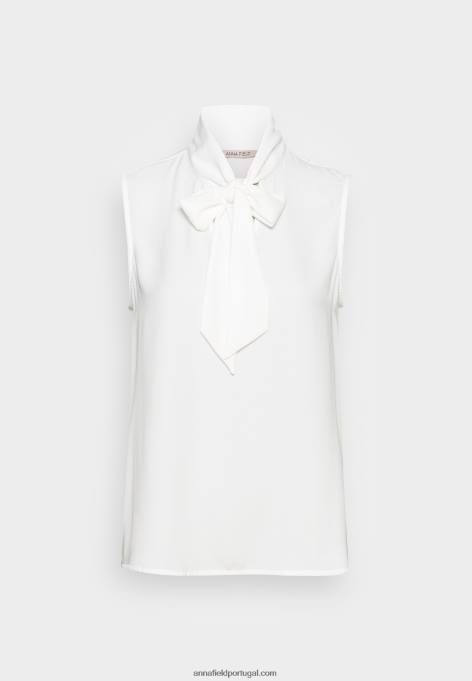 mulheres top branco F4BZ0D407 Anna Field