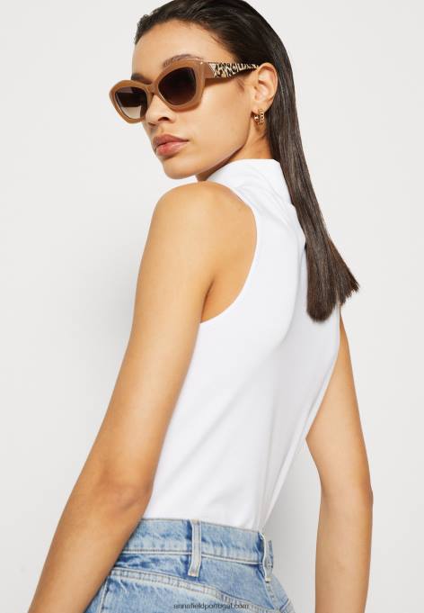 mulheres top branco F4BZ0D465 Anna Field