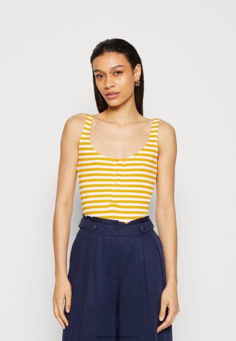 mulheres top branco/amarelo F4BZ0D419 Anna Field