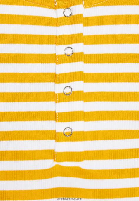 mulheres top branco/amarelo F4BZ0D419 Anna Field