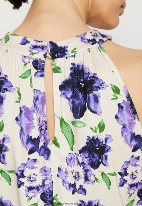 mulheres top branco/azul F4BZ0D422 Anna Field