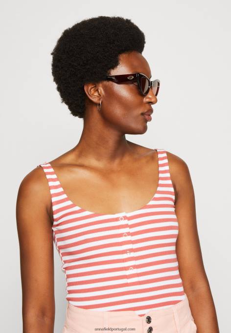 mulheres top branco/vermelho F4BZ0D418 Anna Field