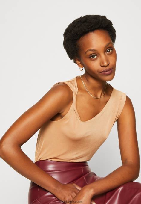 mulheres top castanho claro F4BZ0D509 Anna Field