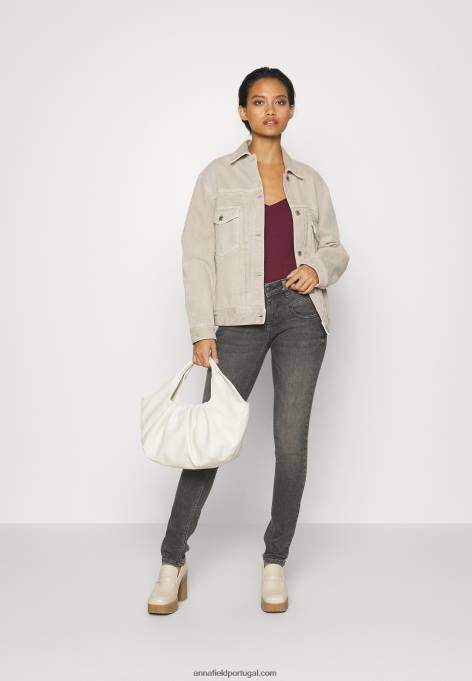 mulheres top manga longa vermelho escuro F4BZ0D530 Anna Field