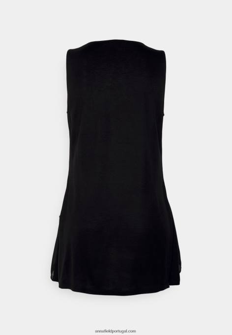 mulheres top preto F4BZ0D385 Anna Field
