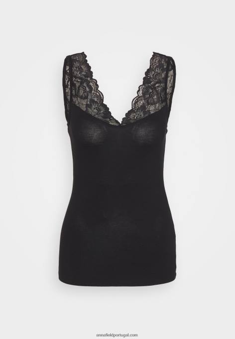 mulheres top preto F4BZ0D402 Anna Field