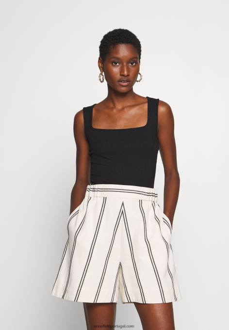 mulheres top preto F4BZ0D411 Anna Field