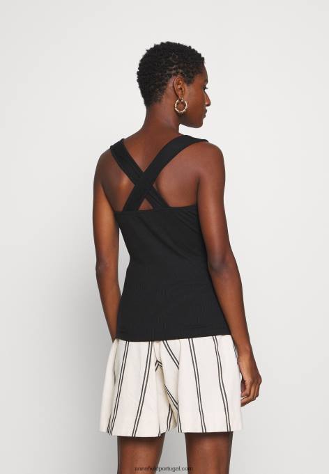 mulheres top preto F4BZ0D411 Anna Field