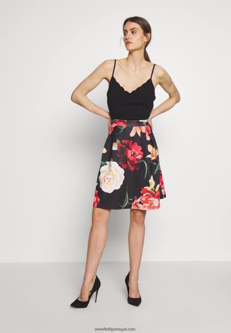 mulheres top preto F4BZ0D415 Anna Field