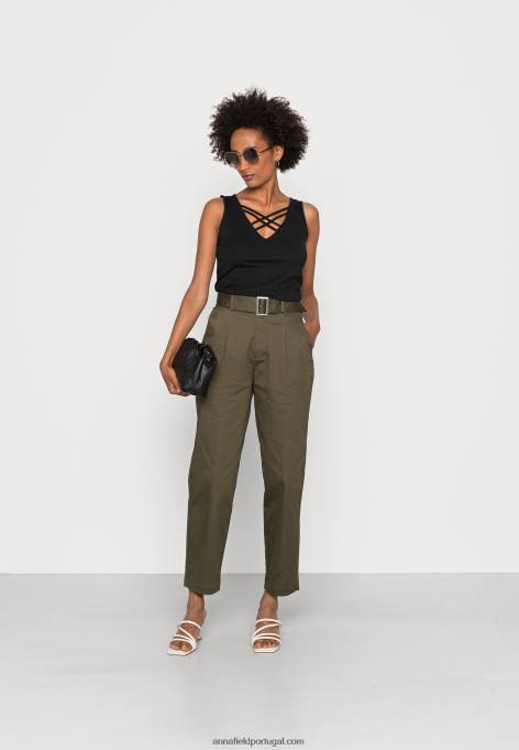 mulheres top preto F4BZ0D423 Anna Field