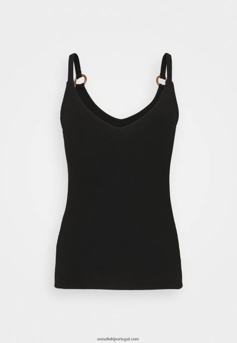 mulheres top preto F4BZ0D424 Anna Field