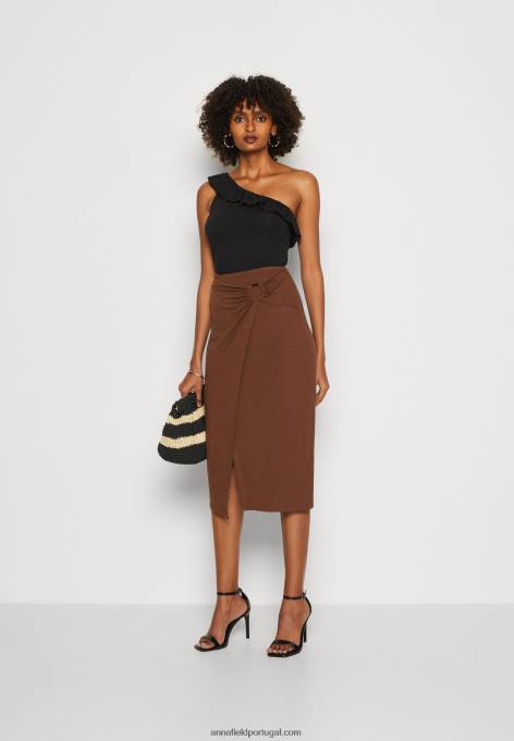 mulheres top preto F4BZ0D430 Anna Field