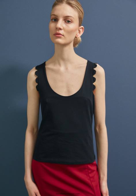 mulheres top preto F4BZ0D439 Anna Field